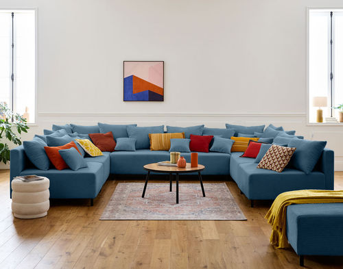 Canapé modulable - Edinburg: 1874B - Best Mobilier - contemporain / en velours / à coussins