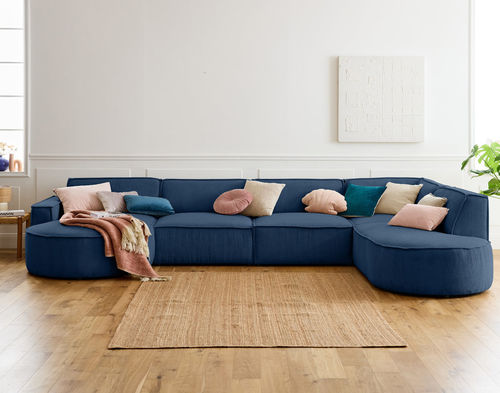 Canapé d'angle - SPIAGGIA : 1997B - Best Mobilier - contemporain / en velours / avec accoudoirs