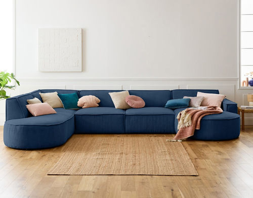Canapé d'angle - SPIAGGIA : 1998B - Best Mobilier - contemporain / en velours / avec accoudoirs