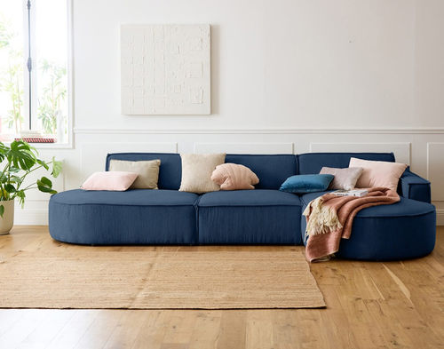 Canapé d'angle - SPIAGGIA : 2070B - Best Mobilier - contemporain / en velours / avec accoudoirs