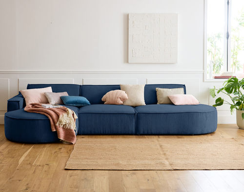 Canapé d'angle - SPIAGGIA : 2071B - Best Mobilier - contemporain / en velours / avec accoudoirs