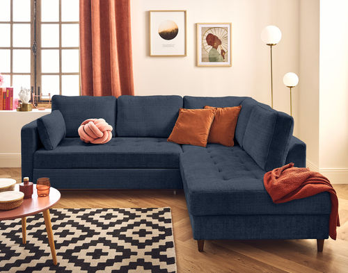 Canapé d'angle - ANNA : 2589B - Best Mobilier - lit / contemporain / en velours