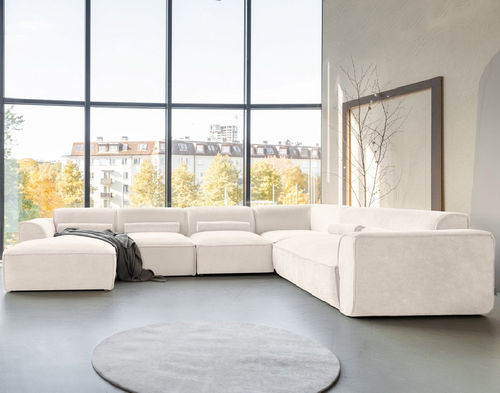 Canapé modulable - Felix: 2789BEI - Best Mobilier - contemporain / en tissu / avec accoudoirs