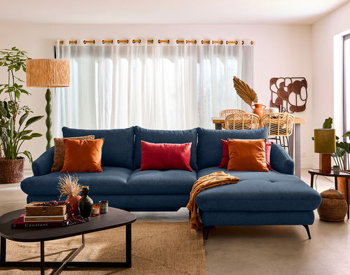 Canapé d'angle - NINON : 2857B - Best Mobilier - lit / contemporain / en tissu