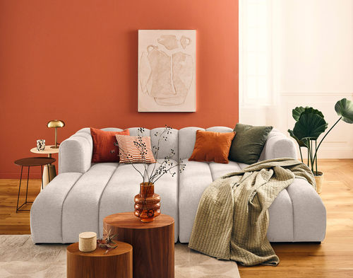 Méridienne contemporaine - DEBBIE : 2951BEI - Best Mobilier - en tissu / agglomérée / en fibre de bois