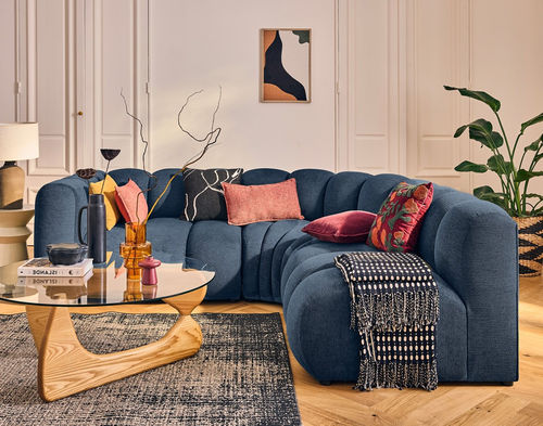 Canapé modulable - DEBBIE: 2953B - Best Mobilier - contemporain / en tissu / avec accoudoirs