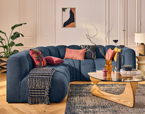 Canapé modulable - DEBBIE: 2954B - Best Mobilier - contemporain / en tissu / avec accoudoirs