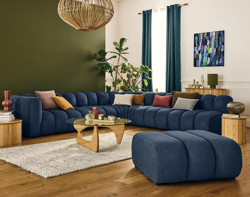 Canapé modulable - DEBBIE: 2955B - Best Mobilier - contemporain / en tissu / avec accoudoirs