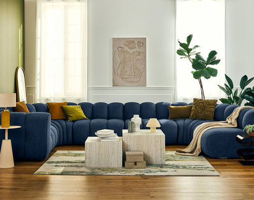 Canapé modulable - DEBBIE: 2957B - Best Mobilier - contemporain / en tissu / avec accoudoirs