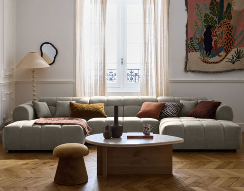 Canapé d'angle - RAY: 3023G - Best Mobilier - en arc de cercle / contemporain / en tissu