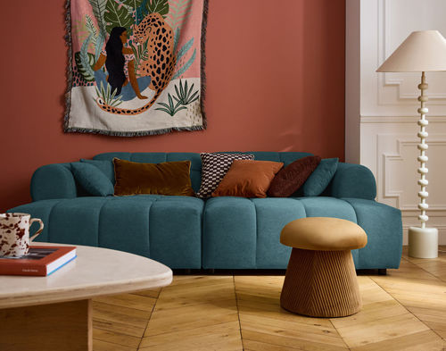 Méridienne contemporaine - RAY : 3024BG - Best Mobilier - en tissu / en bois massif / agglomérée