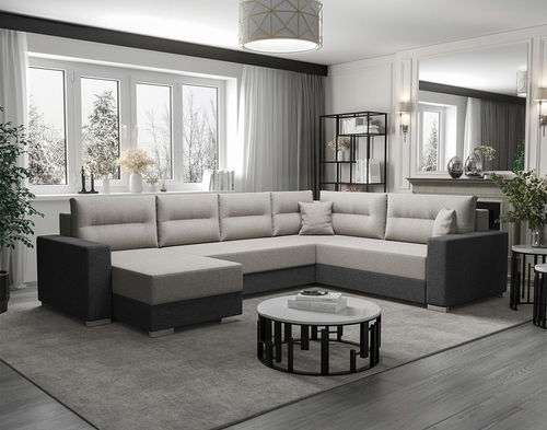 Canapé d'angle - LESLIE: 3287G - Best Mobilier - lit / contemporain / en tissu
