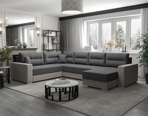 Canapé d'angle - LESLIE: 3288GF - Best Mobilier - lit / contemporain / en tissu