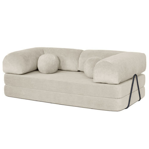 Canapé lit - NEBULA: 3313BEI - Best Mobilier - contemporain / en velours / avec accoudoirs