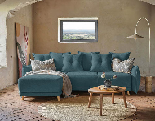 Canapé d'angle - LENA: 440BT - Best Mobilier - lit / design scandinave / en tissu