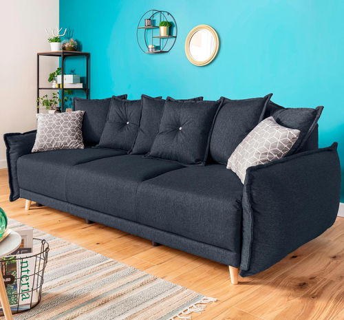 Canapé lit - LENA: 646B - Best Mobilier - design scandinave / en tissu / avec accoudoirs