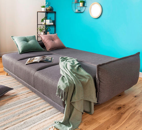 Canapé lit - LENA: 646GF - Best Mobilier - design original / en tissu / avec accoudoirs