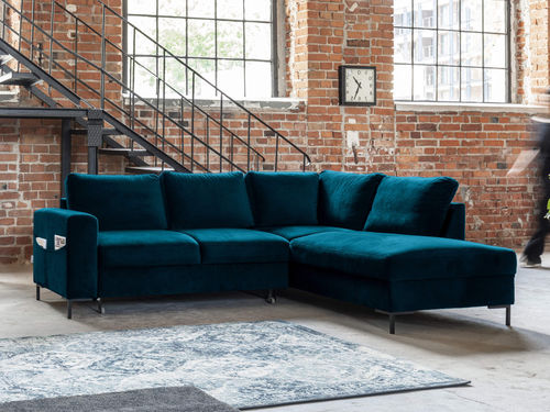 Canapé d'angle - LILLY : 1065BC - Best Mobilier - lit / contemporain / en velours