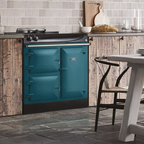 Cuisinière électrique - R3 90  - AGA - professionnelle / 2 foyers / 3 fours