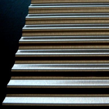 Revêtement mural pour intérieur - N 10 - Fielitz - en inox / ondulé / résidentiel