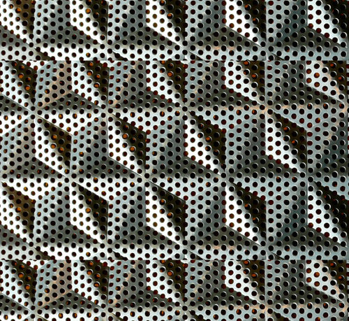 Revêtement mural pour intérieur - Pyramid - Fielitz - en inox / perforé / résidentiel