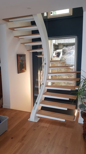 Escalier quart tournant - ES-fixe - Manufactura - demi-tournant / à marches en bois / à marches en métal