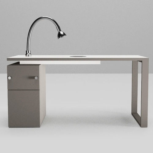 Table de manucure avec aspirateur - S - MS TECHNOLOGY - avec éclairage intégré / avec rangement intégré