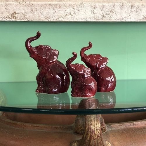 Sculpture en céramique émaillée - Elefante  - cestenoli srl - fait main / Fabriquée en Italie / à poser