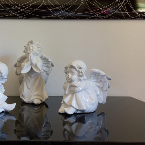 Sculpture en céramique émaillée - Angeli  - cestenoli srl - fait main / Fabriquée en Italie / à poser