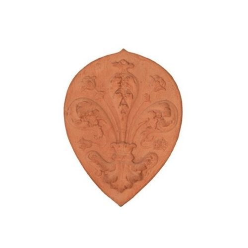 Sculpture en terracotta - Goccia Giglio - cestenoli srl - d'extérieur / Fabriquée en Italie / murale