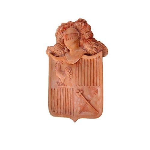 Sculpture en terracotta - Scudo  - cestenoli srl - d'extérieur / fait main / Fabriquée en Italie