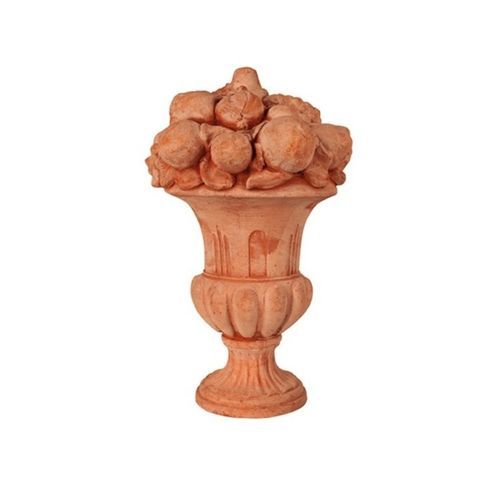 Sculpture en terracotta - Vaso a Calice con Frutta - cestenoli srl - d'extérieur / fait main / Fabriquée en Italie