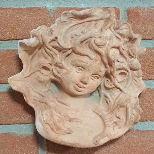 Sculpture en terracotta - Maschera Inverno - cestenoli srl - d'extérieur / fait main / Fabriquée en Italie