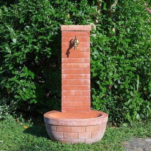 Fontaine de jardin - con Base Tonda - cestenoli srl - au sol / de terre cuite / contemporaine