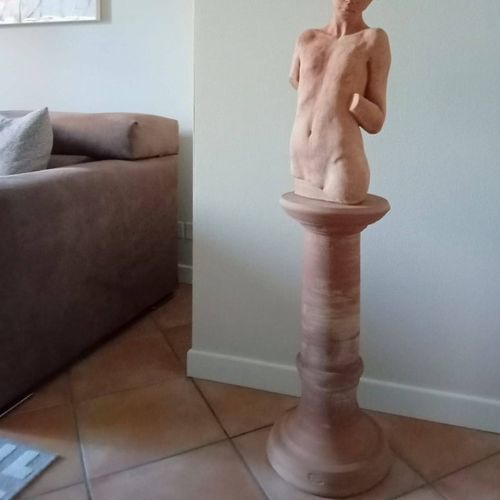 Piédestal classique - tornio - cestenoli srl - en terracotta / pour sculpture