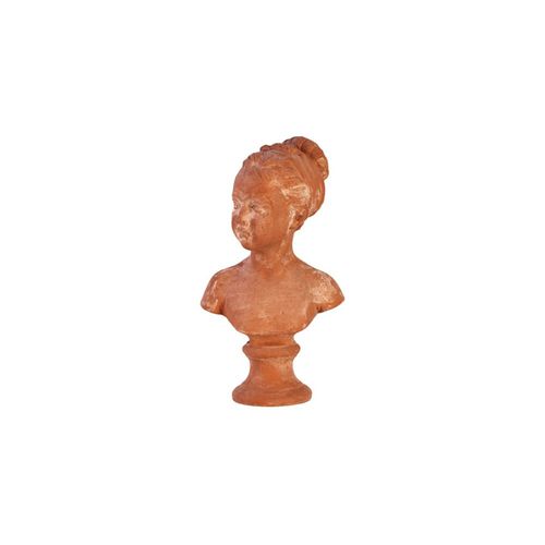 Sculpture en terracotta - Busto Bambino Con Base - cestenoli srl - d'extérieur / fait main / de jardin