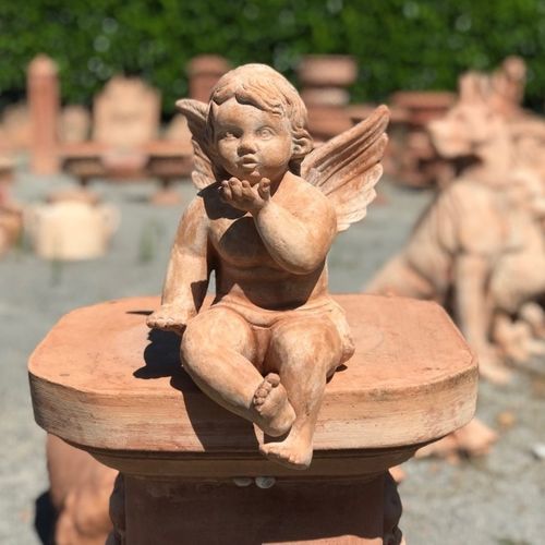 Sculpture en terracotta - Angelo Tirabaci - cestenoli srl - d'extérieur / fait main / de jardin