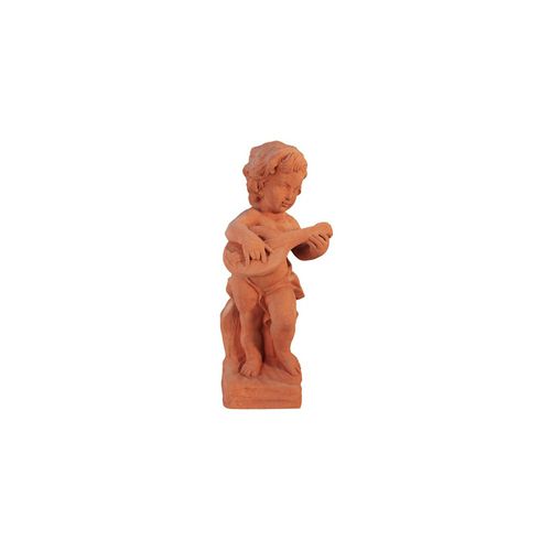 Sculpture en terracotta - Putto Musicante con Mandolino - cestenoli srl - d'extérieur / fait main / de jardin
