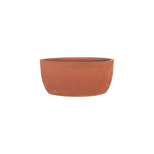 Jardinière en terracotta - liscio moderno - cestenoli srl - ovale / fait main / contemporaine