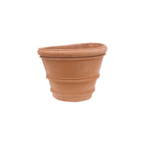 Jardinière en terracotta - Liscio Impruneta - cestenoli srl - demi-ronde / fait main / contemporaine