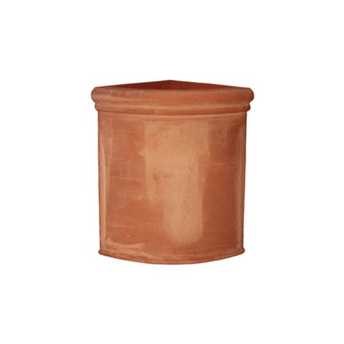 Pot de jardin en terracotta - Liscio Impruneta - cestenoli srl - d'angle / résidentiel