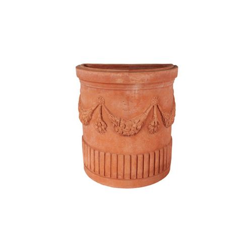 Pot de jardin en terracotta - Festonato Impruneta - cestenoli srl - mural / demi-rond / résidentiel