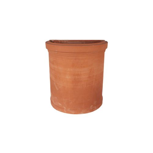 Pot de jardin en terracotta - Liscio Impruneta - cestenoli srl - demi-rond / résidentiel
