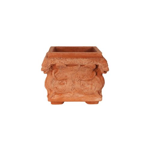 Jardinière en terracotta - con Draghi - cestenoli srl - carrée / fait main / classique