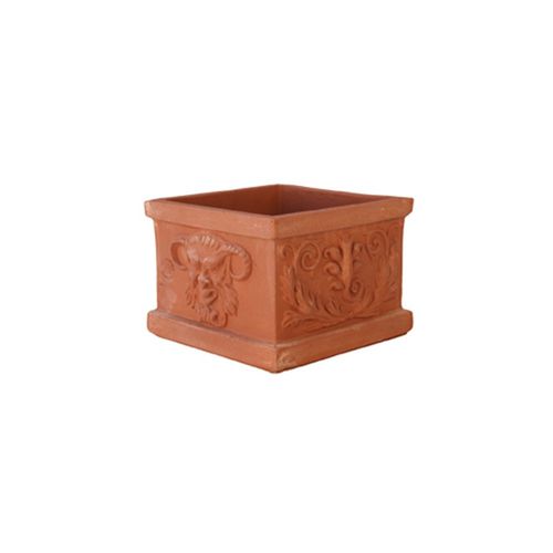 Jardinière en terracotta - con Maschere - cestenoli srl - carrée / fait main / classique