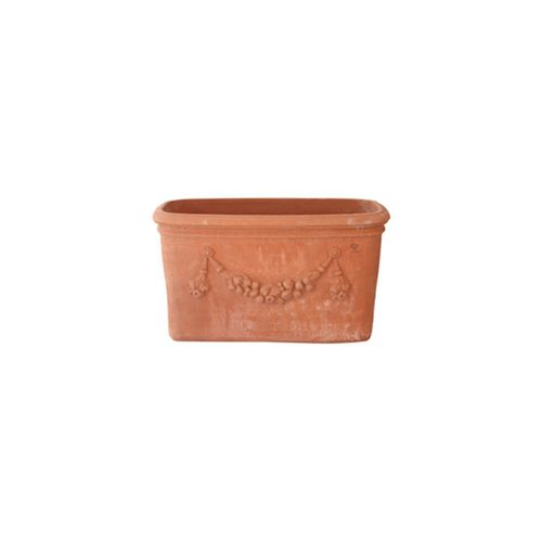 Jardinière en terracotta - Festonato Impruneta - cestenoli srl - ovale / fait main / classique