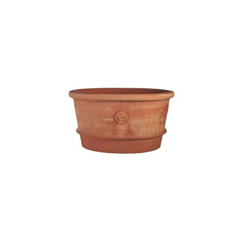 Jardinière en terracotta - Con Rosetta Impruneta - cestenoli srl - ovale / fait main / classique