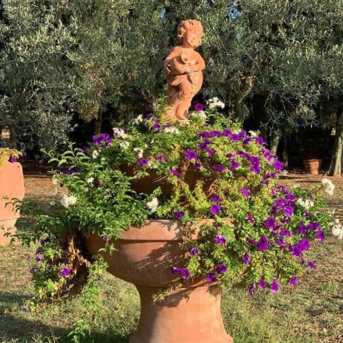 Jardinière en terracotta - Ciotola Liscia Impruneta - cestenoli srl - ronde / fait main / contemporaine