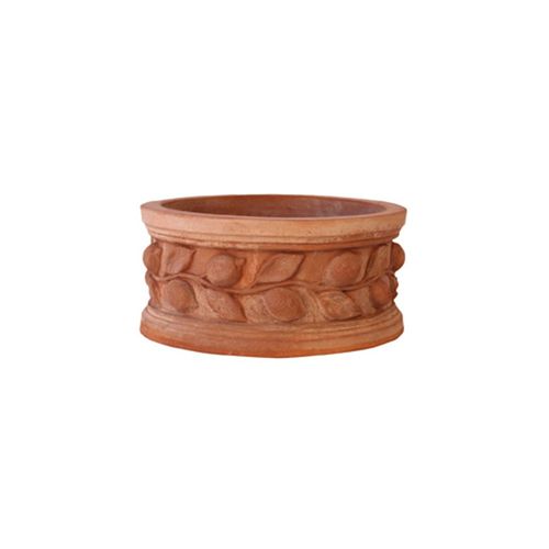 Jardinière en terracotta - Cilindro con Limoni - cestenoli srl - ronde / fait main / classique