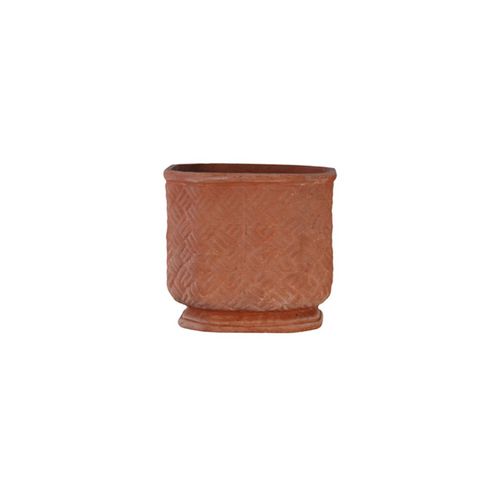Pot de fleur en terracotta - Intreccio - cestenoli srl - à poser / carré / résidentiel